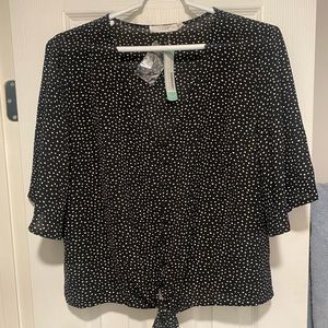 Polka Dot Blouse. NWT